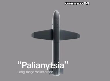 Ukrainian turbojet rocket drone Palyanytsia