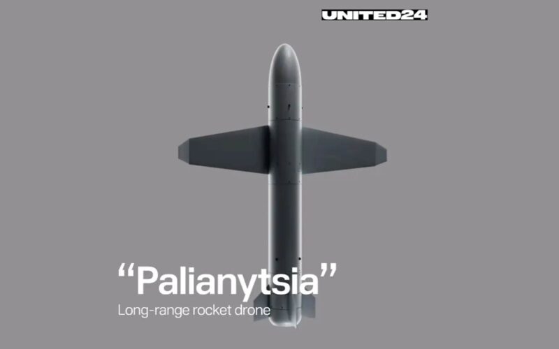 Ukrainian turbojet rocket drone Palyanytsia