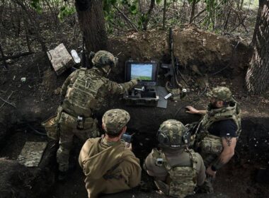 Ukrainian soldiers.