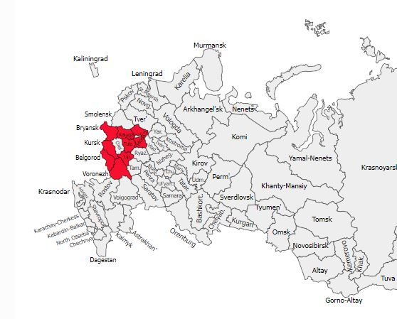 russia claims have downed 144 drones way moscow russia's regions which russian defense ministry shot down ukrainian 10 september 2024 situated between ukraine map paintmapscom drone attack