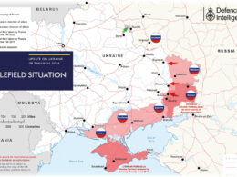 uk intel russia makes tactical gains near donetsk's vuhledar threatening further advances situation ukraine 6 september 2024 map x/british defense ministry gwx0tydwqaappno