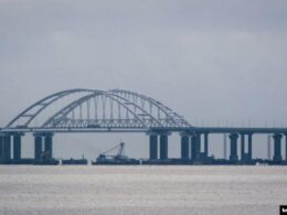 The Kerch bridge, also known as the Crimean bridge