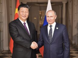 Xi Jinping and Vladimir Putin, photo via Wikimedia.