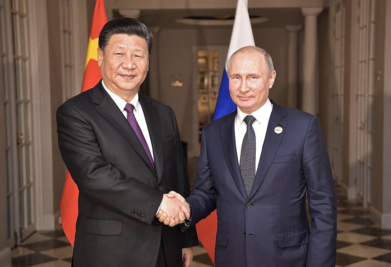 Xi Jinping and Vladimir Putin, photo via Wikimedia.