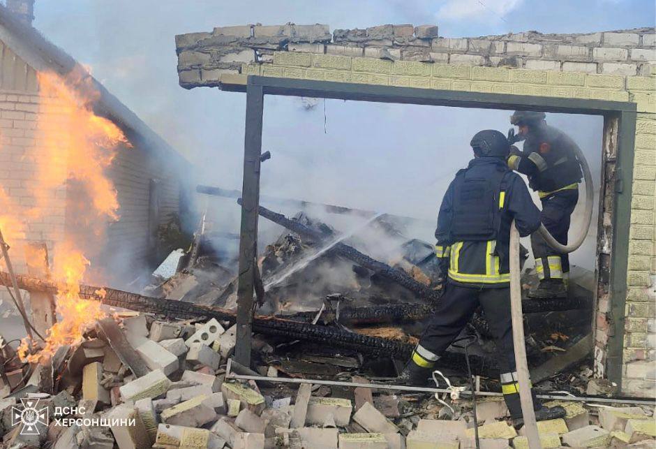 Consequences of the Russian shelling of Kherson Oblast