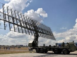 ukraine says struck russian nebo-m radar atacms potentially enhancing cruise missile effectiveness nebo-me air defense module 55zh6me system mounted mobile trailer antenna features array 175 folded dipoles commons/vitaly kuzmin 1117px-55zh6m_nebo-m_mobile_multiband_radar_system_-02