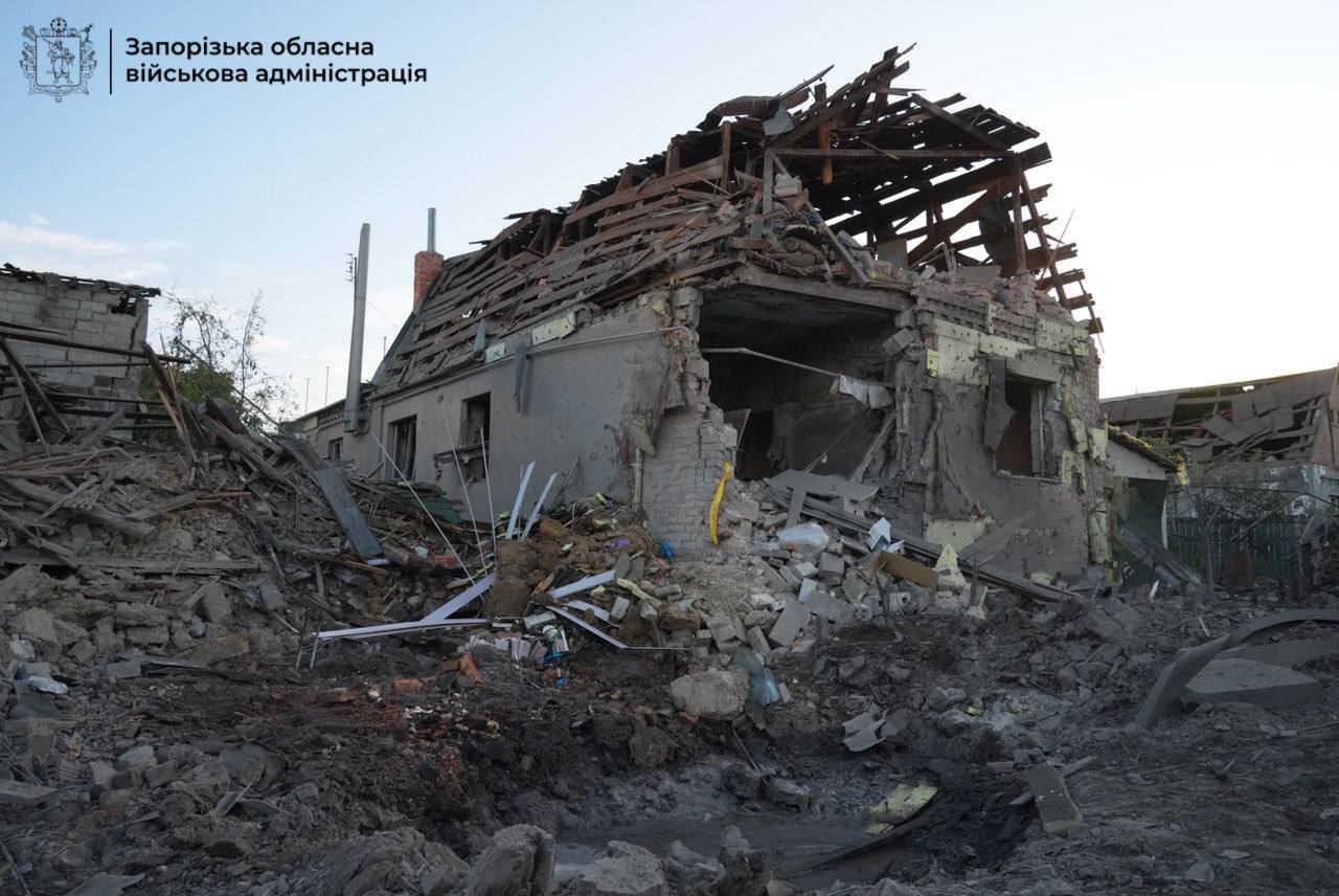 Aftermath of the Russian attack on Zaporizhzhia, 12 October. Source: Head of the Regional Military Administration Ivan Fedorov