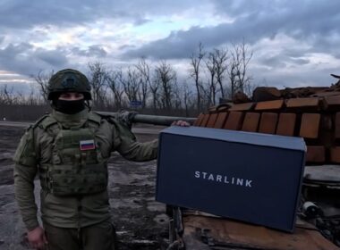 russia's illicit use starlink increases russian effectiveness ukrainian soldiers report soldier packed terminal 240325200900-npw-musk-starlink-russia