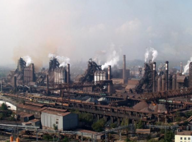 The Illich Steel and Iron Works plant in Mariupol where more than a thousand soldiers and civilians found shelter in 2022 during Russia's invasion.