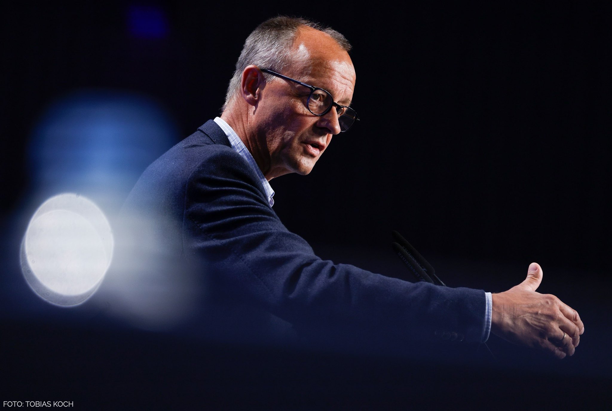 Friedrich Merz, a German politician and leader of the Christian Democratic Union (CDU).