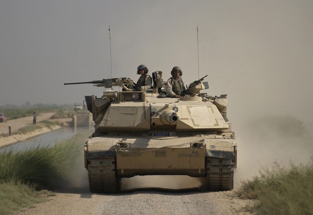 M1A1 Abrams tank, photo via Wikimedia.