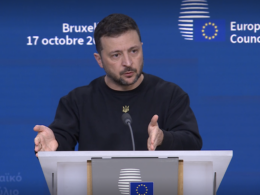 Ukraine's President Volodymyr Zelenskyy in Brussels