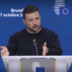 Ukraine's President Volodymyr Zelenskyy in Brussels