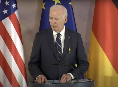 US President Biden in Berlin.