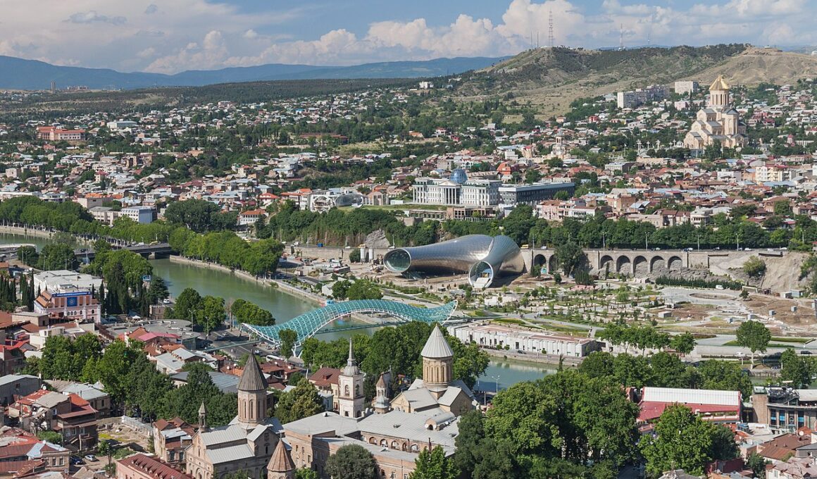 The capital of Georgia, Tbilisi. Photo via Wikimedia.