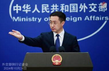 china's foreign ministry spokesperson lin jian 24 october 2024