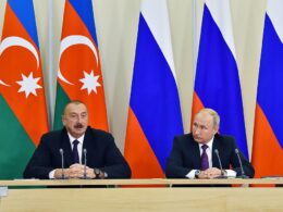 media investigation uncovers russia's potential sanctions evasion through transit manipulation presidents ilhan aliev azerbaijan vladimir putin russia 2018 presidentaz presidents_of_azerbaijan_and_russia_made_statements_for_the_press_04