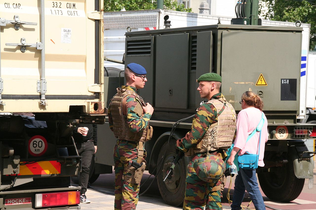 Belgian soldiers, illustrative image. Photo via Wikimedia.