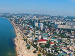 ukrainian drones strike berdiansk port under russian occupation file before rentua berdyansk