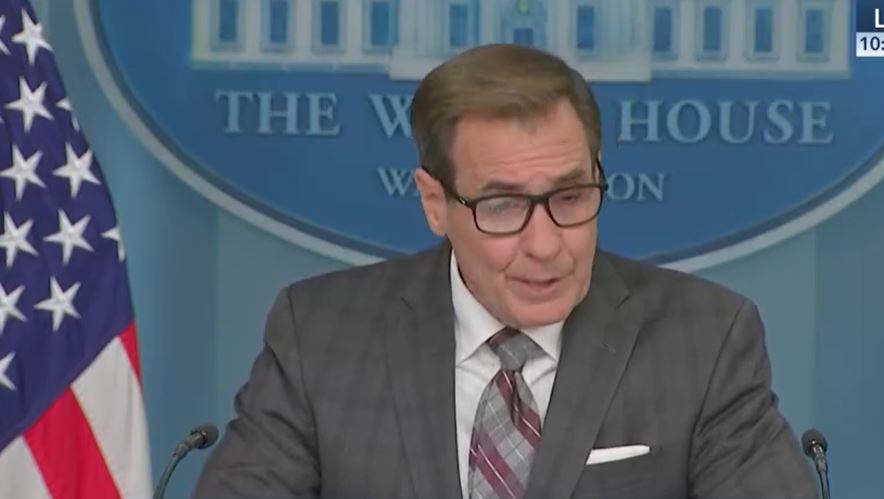 white house confirms north korea sent 3000 troops russia military training us national security communications adviser john kirby during press briefing washington 23 october 2024