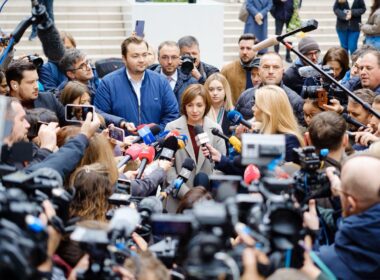 sandu claims 300000 votes bought fraud unprecedented scale first round moldova's presidential election president maia briefing journalists chisinau newsmakermd photo_2024-10-20_13-27-17