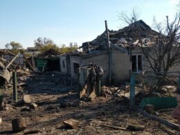 aftermath russia's attack sontsivka donetsk oblast 26 october 2024