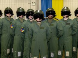 uk completes basic training 200 ukrainian future f-16 pilots who completed uk’s flight program