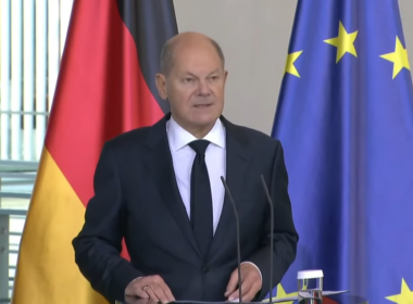 germany pledges €14 billion military aid package ukraine year-end german chancellor olaf scholz during his joint press conference president volodymyr zelenskyy berlin 11 october 2024