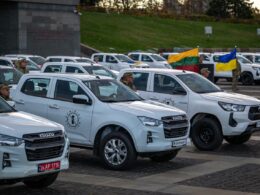 Lithuania provided Ukraine with 230 pickup trucks and 240 mine detectors.