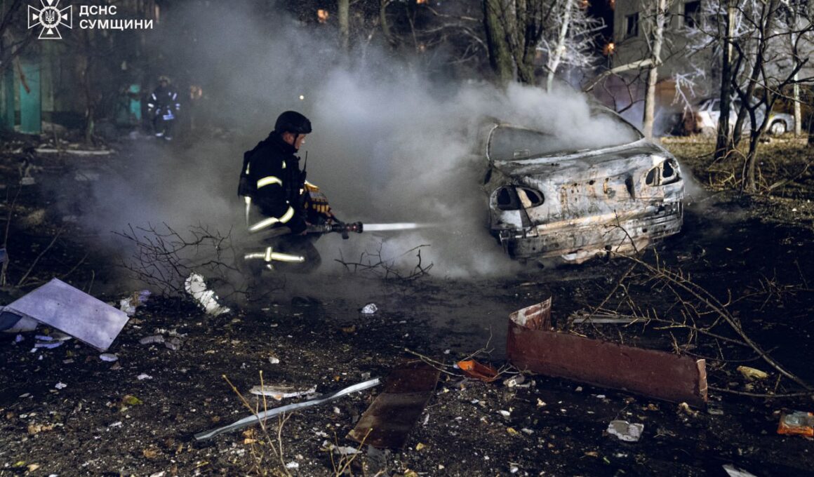 Aftermath of the Russian attack on Sumy, 17-18 November.