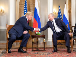 Presidents Donald Trump of the US and Vladimir Putin of Russia.