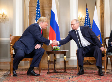 Presidents Donald Trump of the US and Vladimir Putin of Russia.