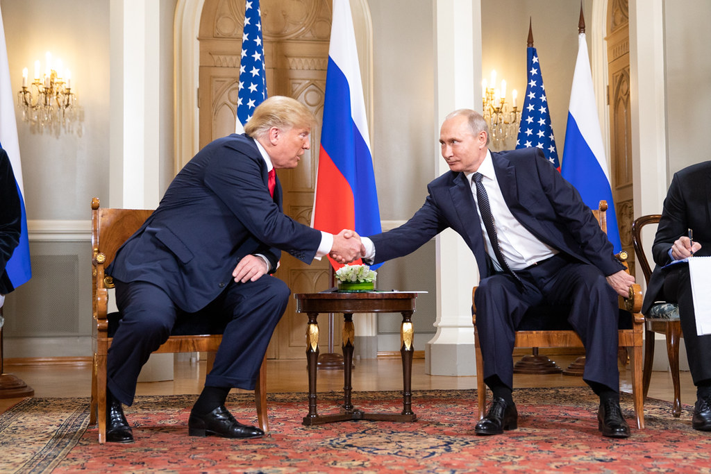 Presidents Donald Trump of the US and Vladimir Putin of Russia.