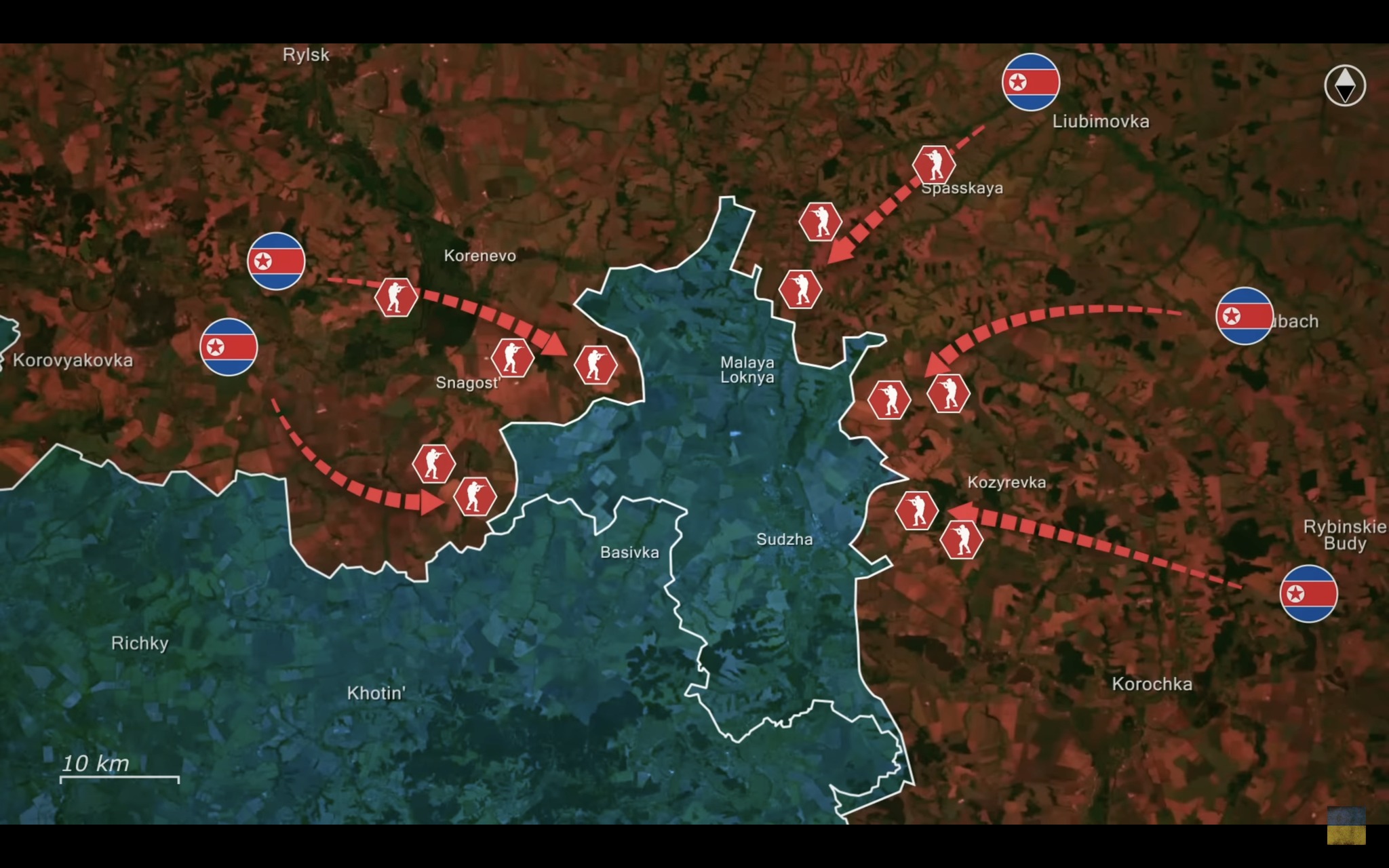 A screenshot from the Reporting from Ukraine video, 2 November.