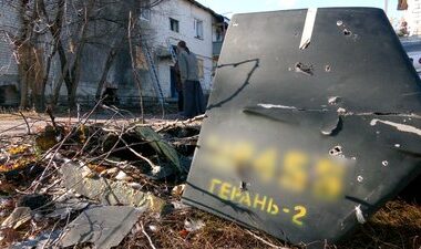 russia assaults ukraine using drones missiles bombs downs most uavs debris russia's shahed one-way-attack drone shot down over chernihiv region 2 november 2024