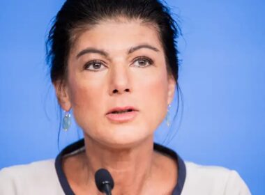 new german leftist bsw party threatens pro-ukraine stance eastern state coalitions leader sahra wagenknecht march 2024