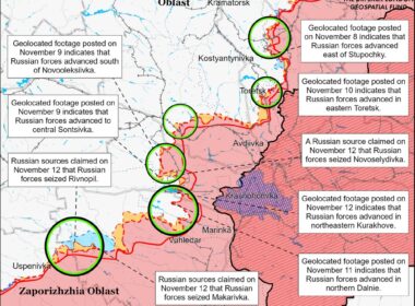 isw russians advance near kurakhove toretsk map donetsk battle draft november 12 2024