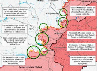 isw russians make multiple advances kursk donetsk while ukraine regains ground kharkiv oblast map battle draft november 4 2024