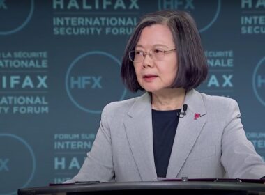 ex-taiwan president urges us prioritize weapons kyiv over taipei former taiwanese tsai ing-wen speaks halifax international security forum 23 november 2024 youtube/hisf taiwannewstw (youtube hisf screenshot)