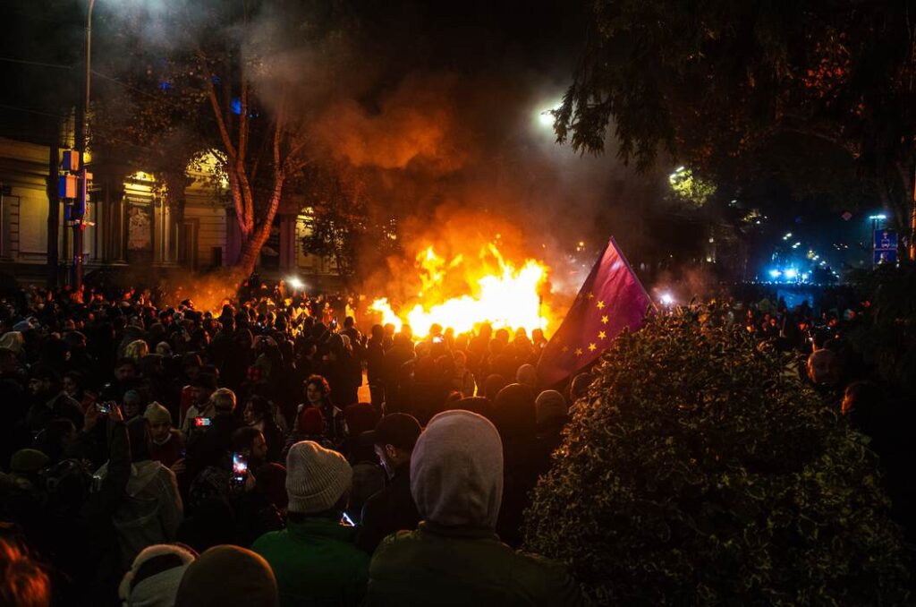 Tbilisi protests EU Georgia anti-Russia