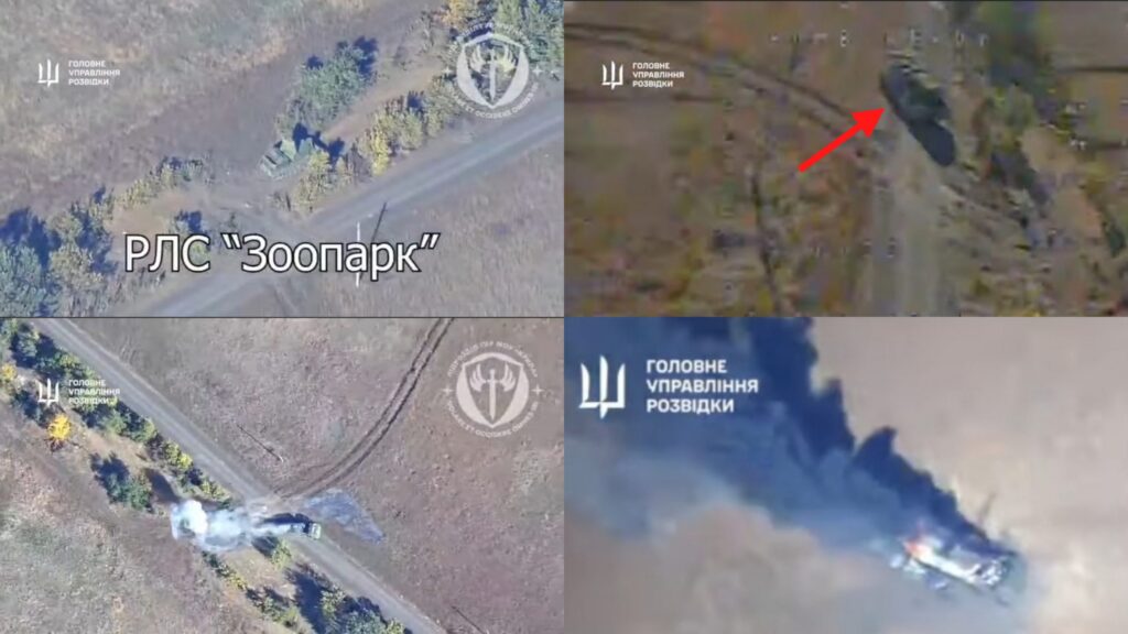 Ukrainian drones eliminate Russian Zoopark-1 counter-battery radar (video)