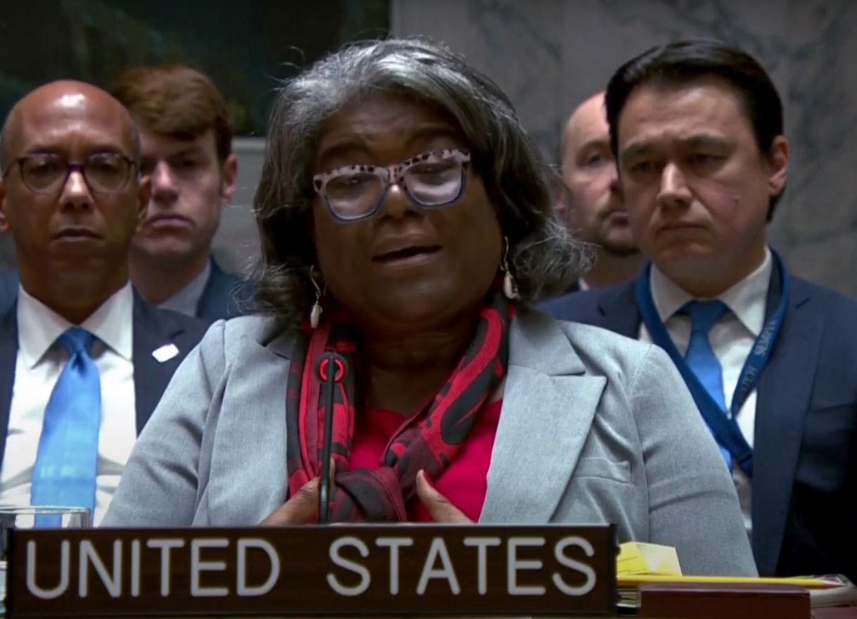 washington announce new defense aid ukraine coming days us un envoy says ambassador linda thomas-greenfield security council briefing 18 november 2024 york