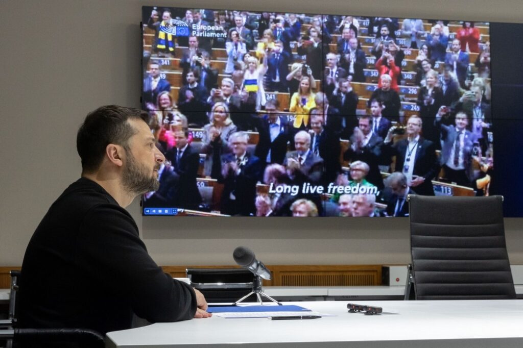 Zelenskyy addresses European Parliament on 1000th day of war: “Ukraine deserves to make next year the year of peace”