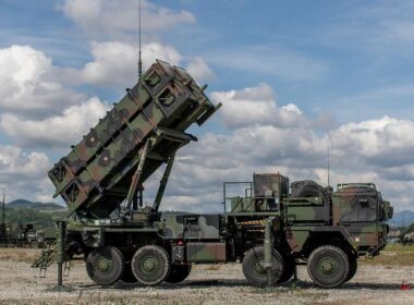 The Patriot air defence missile system.