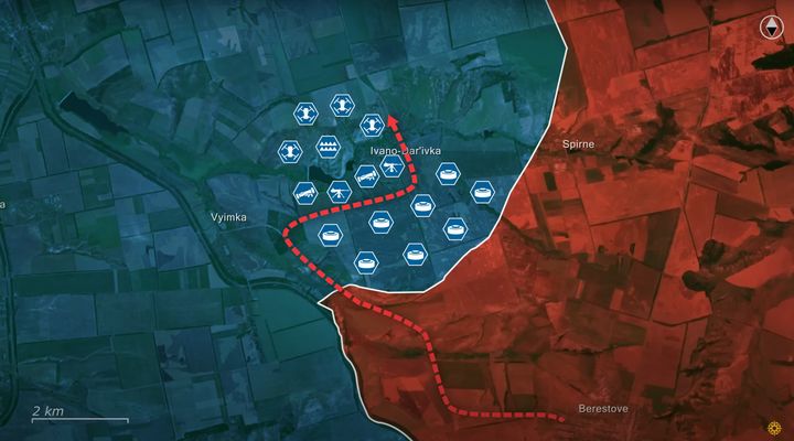 Frontline Report 7 Nov 2024: Ukrainian defensive strategy utilizes minefield, elevation, and layers of kinetic response forcing Russians to expose themselves in mechanized assaults, leading to massive casualties and vehicle losses. Screenshot from video.
