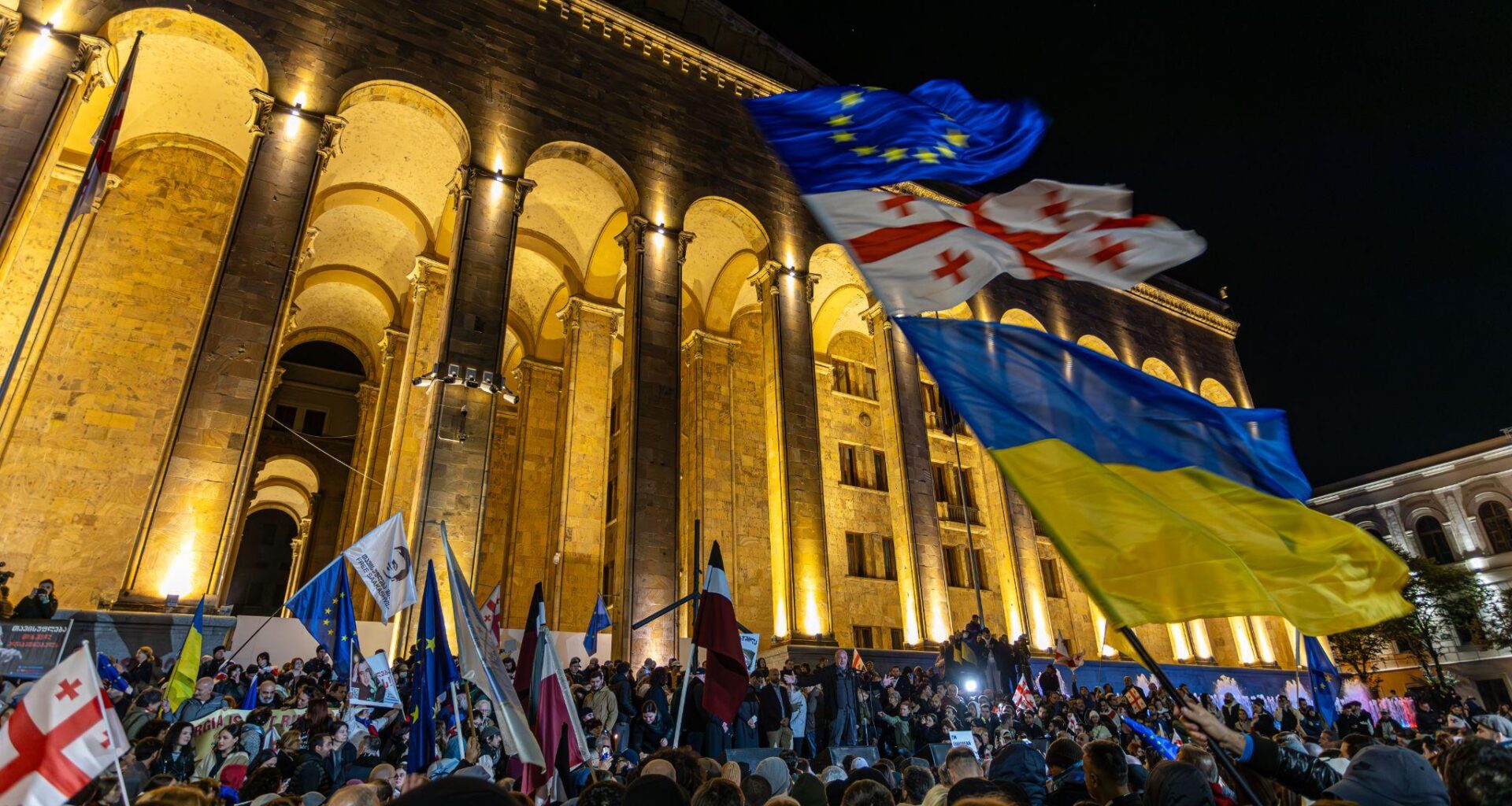 Georgia's controversial 26 October parlimentary elections where Georgian Dream has claimed a win Salome Zurabishvili. (Théo Prouvost)