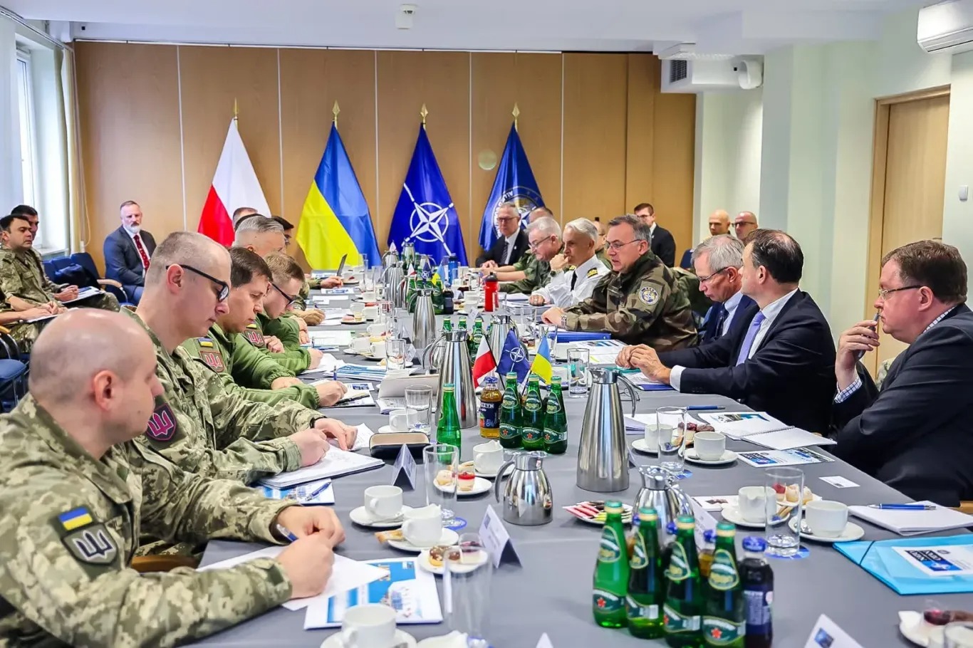 ukraine-nato meeting poland 16 november 2024 ukraine's defense ministry jatec nato ukraine brigadier general anatolii klochko participated discuss deployment polish city bydgoszcz