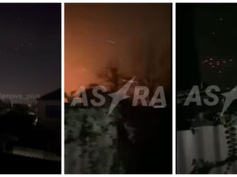 massive drone attack targets krymsk airfield russia's krasnodar krai authorities say russian air defenses active krai's district 15 november 2024 screenshots social media posts krymsk-russia-air-defenses-active