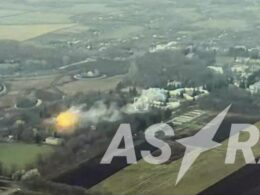 Aerial view of allegedly Ukraine's first-ever Storm Shadow missile strike inside Russia. Kursk Oblast, 20 November 2024. Photo: Telegram/Astra