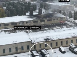 facility russia's belgorod damaged allegedly ukrainian missiles 14 november 2024 telegram/pepel photo_2024-11-14_14-07-20